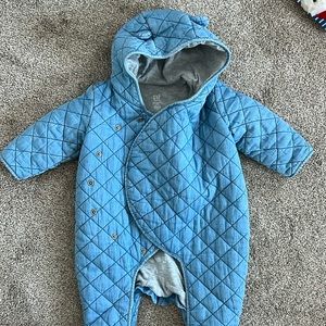 Baby gap denim cold weather suit, 6-12 months